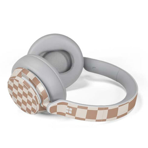 Neutral Checkered Surface Headphones Skin